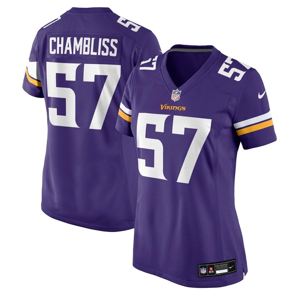 Chaz Chambliss Minnesota Vikings Nike Women's Team Game Jersey