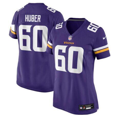 Joe Huber Minnesota Vikings Nike Women's Team Game Jersey - Purple - Front View