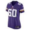 Joe Huber Minnesota Vikings Nike Women's Team Game Jersey - Purple - Side View