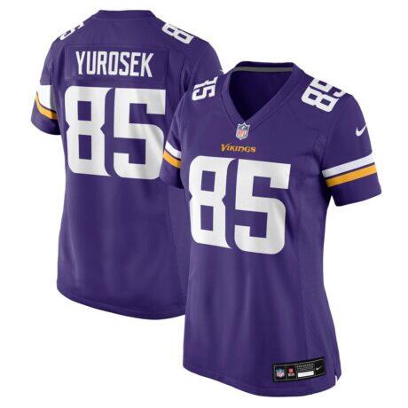 Ben Yurosek Minnesota Vikings Nike Women's Team Game Jersey - Purple - Front View