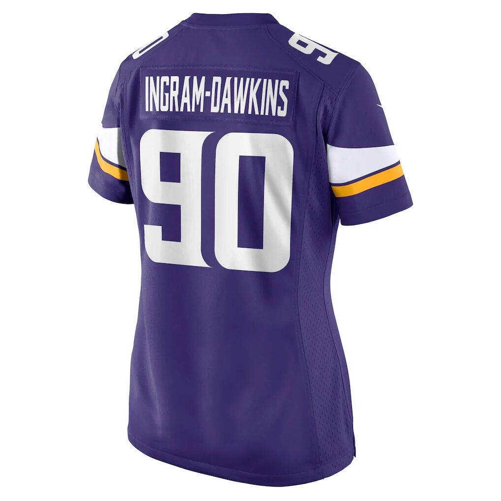 Tyrion Ingram-Dawkins Minnesota Vikings Nike Women's Team Game Jersey