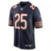 Kyle Monangai Chicago Bears Nike Team Game Jersey - Navy - Side View