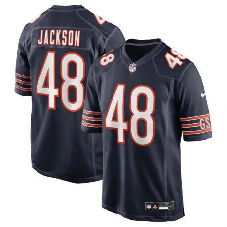 D'Marco Jackson Chicago Bears Nike Team Game Jersey - Navy - Front View