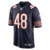 D'Marco Jackson Chicago Bears Nike Team Game Jersey - Navy - Side View