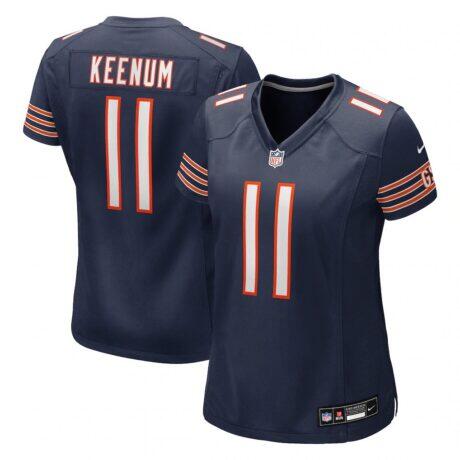 Case Keenum Chicago Bears Nike Women's Team Game Jersey - Navy - Front View
