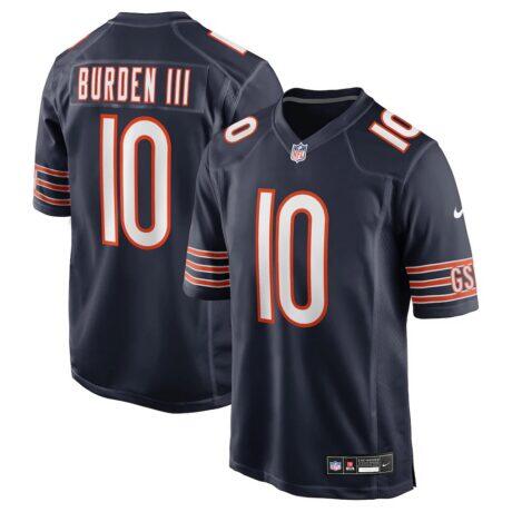 Luther Burden III Chicago Bears Nike Team Game Jersey - Navy - Front View