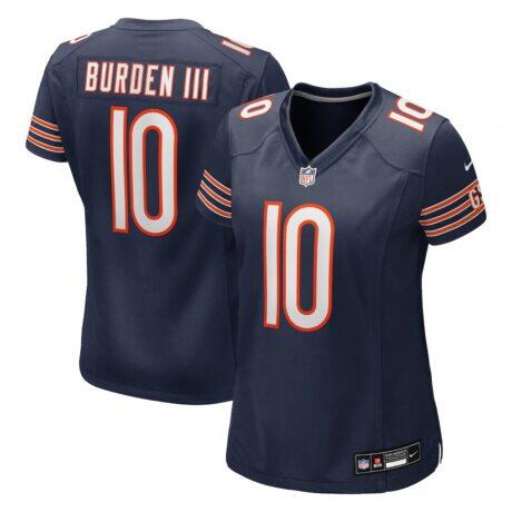 Luther Burden III Chicago Bears Nike Women's Team Game Jersey - Navy - Front View