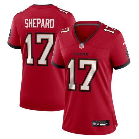Sterling Shepard Tampa Bay Buccaneers Nike Women's Team Game Jersey - Red - Front View