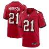 Benjamin Morrison Tampa Bay Buccaneers Nike Team Game Jersey - Red - Front View
