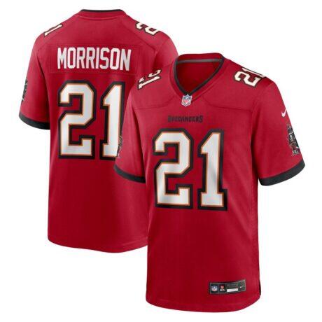 Benjamin Morrison Tampa Bay Buccaneers Nike Team Game Jersey - Red - Front View