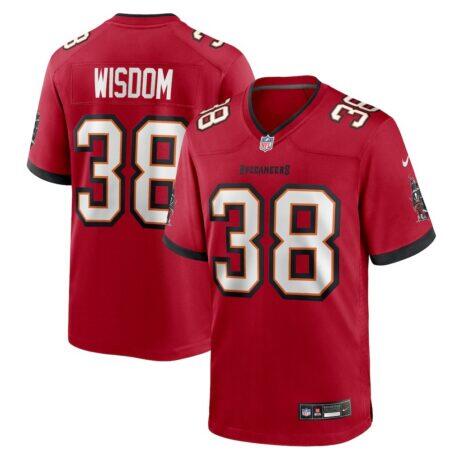 Rashad Wisdom Tampa Bay Buccaneers Nike Team Game Jersey - Red - Front View
