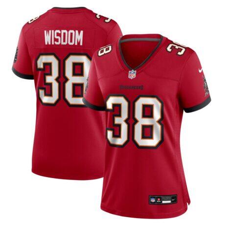 Rashad Wisdom Tampa Bay Buccaneers Nike Women's Team Game Jersey - Red - Front View