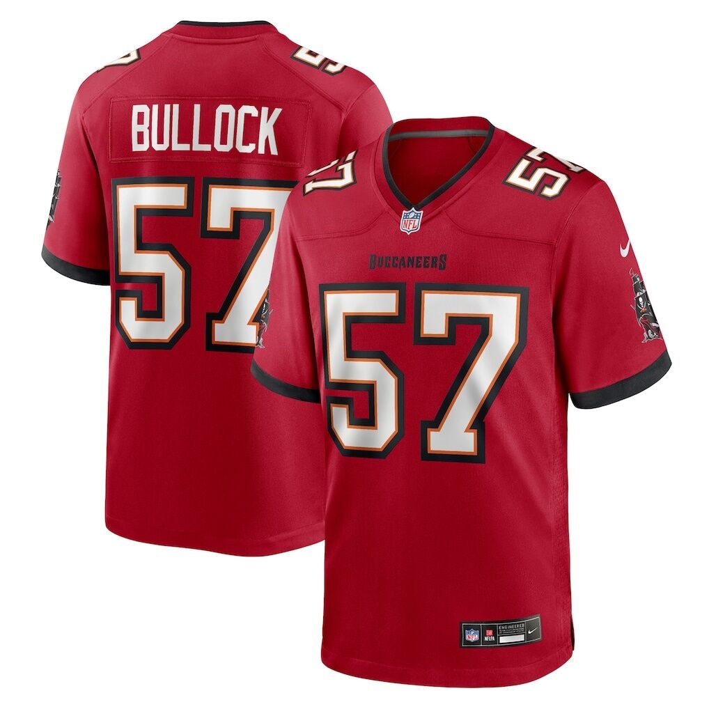 John Bullock Tampa Bay Buccaneers Nike Team Game Jersey