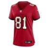 Ryan Miller Tampa Bay Buccaneers Nike Women's Team Game Jersey - Red - Side View