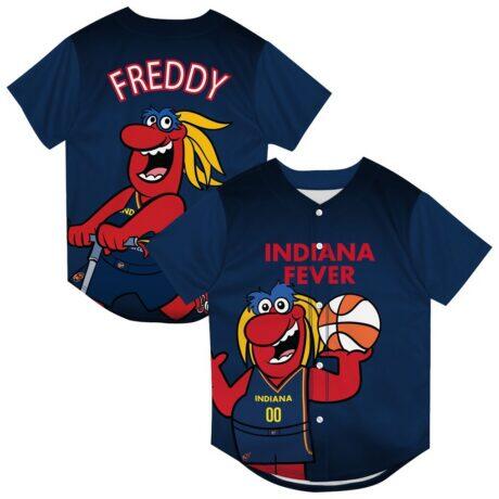 Indiana Fever Outerstuff Preschool Mascot Friend Mesh Fashion Jersey - Navy - Front View