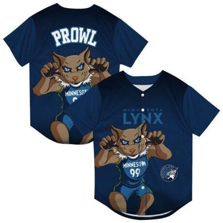 Minnesota Lynx Outerstuff Youth Mascot Friend Mesh Fashion Jersey - Navy - Front View