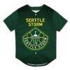 Seattle Storm Outerstuff Youth Mascot Friend Mesh Fashion Jersey - Green - Side View