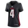 KhaDarel Hodge Atlanta Falcons Nike Women's Team Game Jersey - Black - Side View