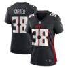 Nathan Carter Atlanta Falcons Nike Women's Team Game Jersey - Black - Front View