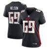 Jack Nelson Atlanta Falcons Nike Women's Team Game Jersey - Black - Front View