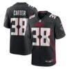 Nathan Carter Atlanta Falcons Nike Team Game Jersey - Black - Front View