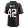 Josh Woods Atlanta Falcons Nike Team Game Jersey - Black - Detail View