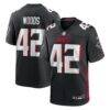 Josh Woods Atlanta Falcons Nike Team Game Jersey - Black - Front View