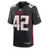 Josh Woods Atlanta Falcons Nike Team Game Jersey - Black - Side View