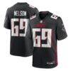 Jack Nelson Atlanta Falcons Nike Team Game Jersey - Black - Front View