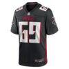 Jack Nelson Atlanta Falcons Nike Team Game Jersey - Black - Side View