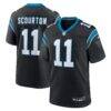 Nic Scourton Carolina Panthers Nike Team Game Jersey - Black - Front View