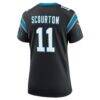 Nic Scourton Carolina Panthers Nike Women's Team Game Jersey - Black - Detail View
