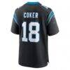 Jalen Coker Carolina Panthers Nike Team Game Jersey - Black - Detail View