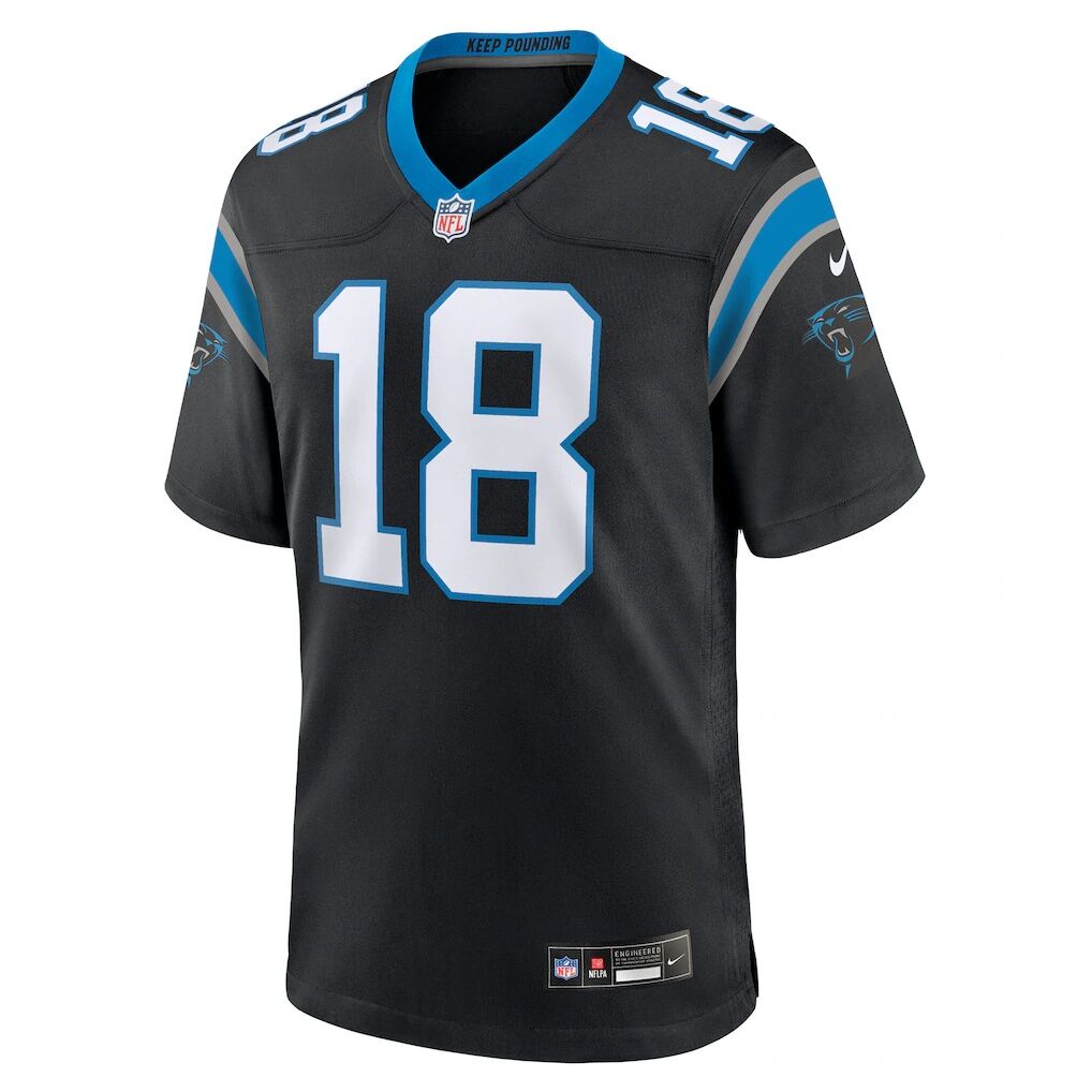 Jalen Coker Carolina Panthers Nike Team Game Jersey