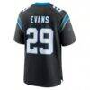Akayleb Evans Carolina Panthers Nike Team Game Jersey - Black - Detail View