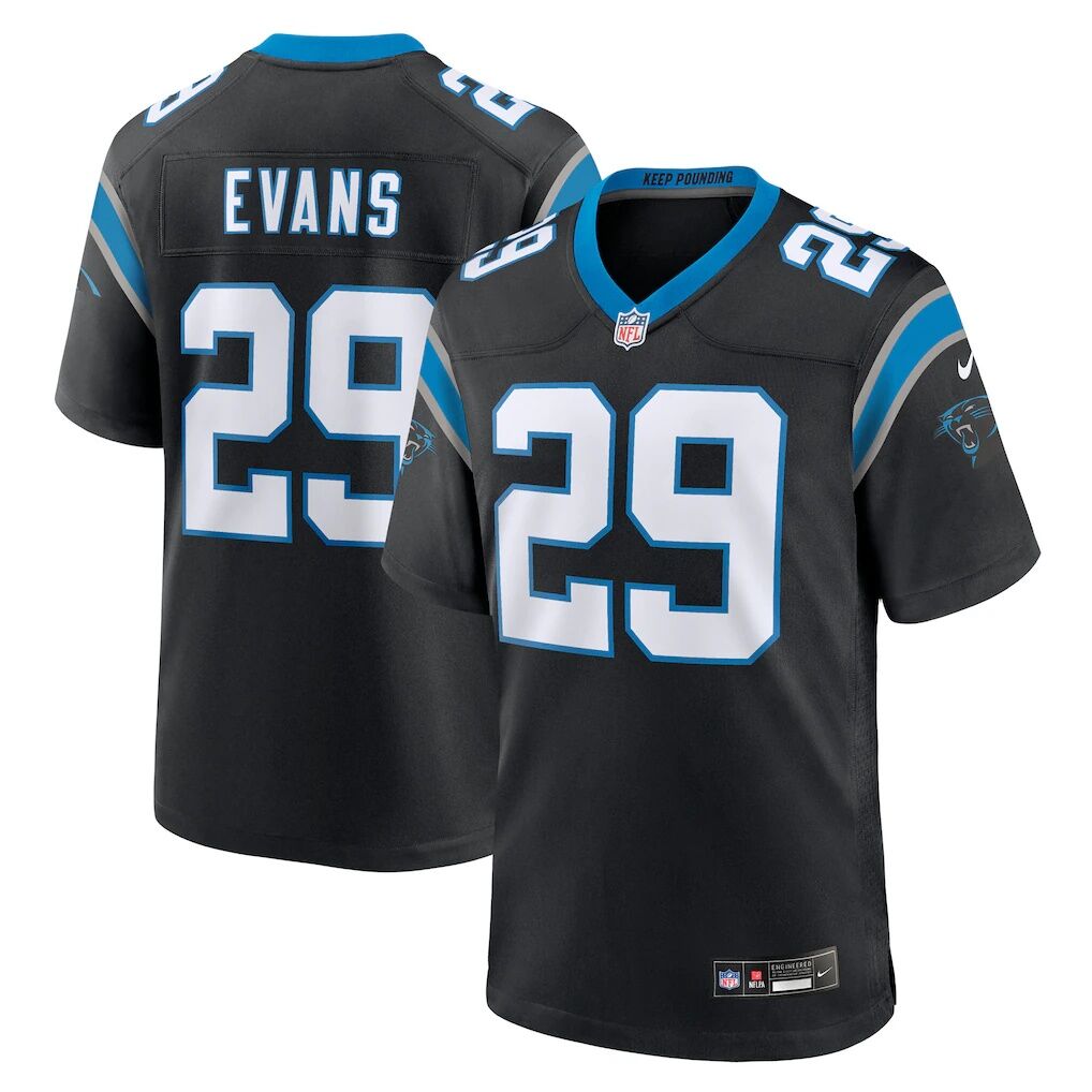 Akayleb Evans Carolina Panthers Nike Team Game Jersey
