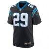Akayleb Evans Carolina Panthers Nike Team Game Jersey - Black - Side View