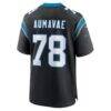 Popo Aumavae Carolina Panthers Nike Team Game Jersey - Black - Detail View