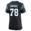 Popo Aumavae Carolina Panthers Nike Women's Team Game Jersey - Black - Detail View
