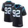 Cam Jackson Carolina Panthers Nike Team Game Jersey - Black - Front View