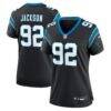 Cam Jackson Carolina Panthers Nike Women's Team Game Jersey - Black - Front View