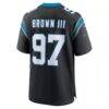 Bobby Brown III Carolina Panthers Nike Team Game Jersey - Black - Detail View