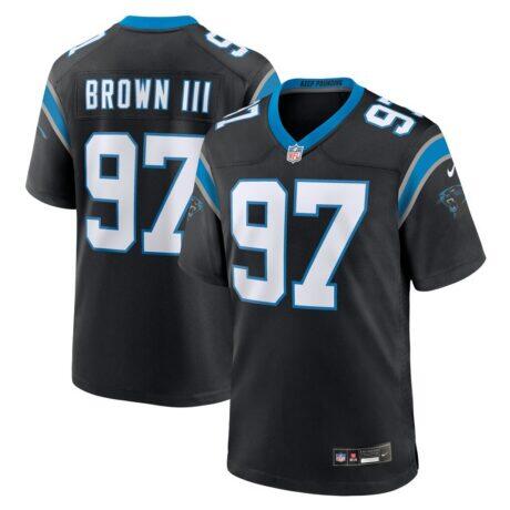 Bobby Brown III Carolina Panthers Nike Team Game Jersey - Black - Front View