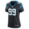Tershawn Wharton Carolina Panthers Nike Women's Team Game Jersey - Black - Side View