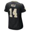 Devaughn Vele New Orleans Saints Nike Women's Team Game Jersey - Black - Detail View