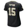 Mason Tipton New Orleans Saints Nike Women's Team Game Jersey - Black - Detail View