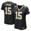 Mason Tipton New Orleans Saints Nike Women's Team Game Jersey - Black - Front View