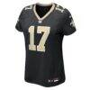 Trey Palmer New Orleans Saints Nike Women's Team Game Jersey - Black - Side View