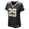 Quincy Riley New Orleans Saints Nike Women's Team Game Jersey - Black - Side View