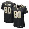Moliki Matavao New Orleans Saints Nike Women's Team Game Jersey - Black - Front View